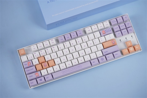 高颜值87键！影驰Keychron K8 Pro星曜娘联名键盘图赏